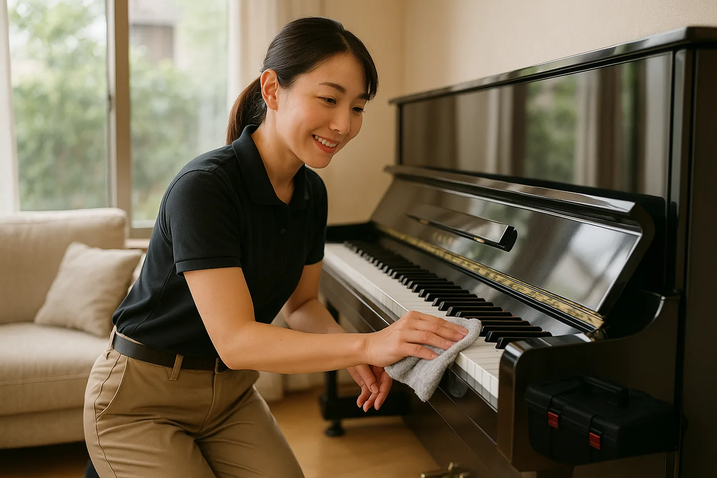 ピアノの査定の様子